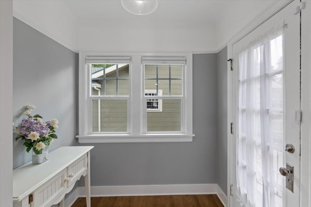 127 W 25th Ave, Spokane, WA 99203 - interior space featuring baseboards and dark wood-type flooring