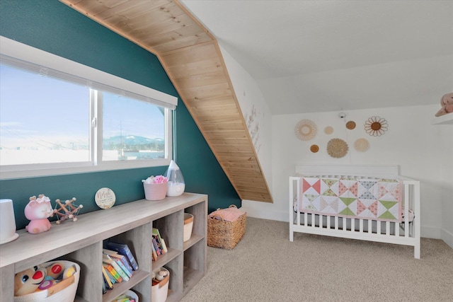 404 N Washington Ave, Newport, WA 99156 - carpeted bedroom featuring lofted ceiling and wooden ceiling