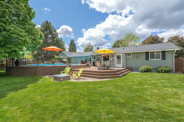 305 S Steen Rd, Veradale, WA 99037 - back of property featuring a wooden deck