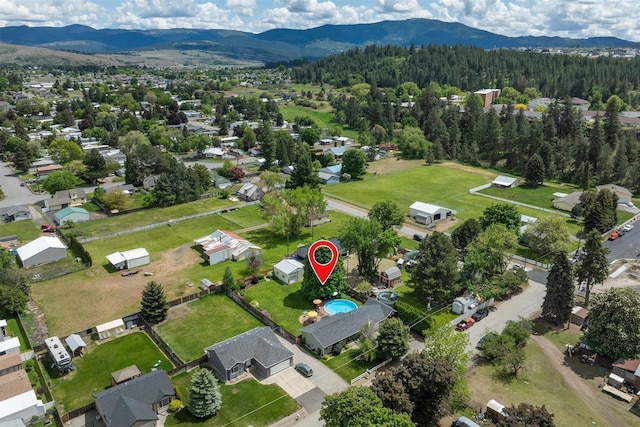 305 S Steen Rd, Veradale, WA 99037 - aerial perspective of suburban area with mountains and a forest