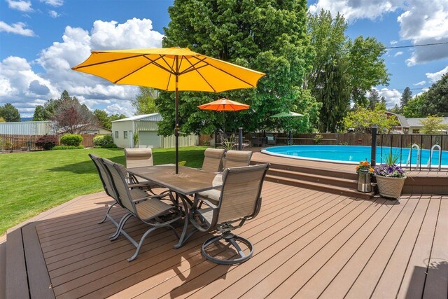 305 S Steen Rd, Veradale, WA 99037 - deck featuring outdoor dining area