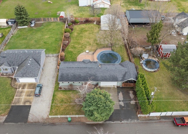 birds eye view of property