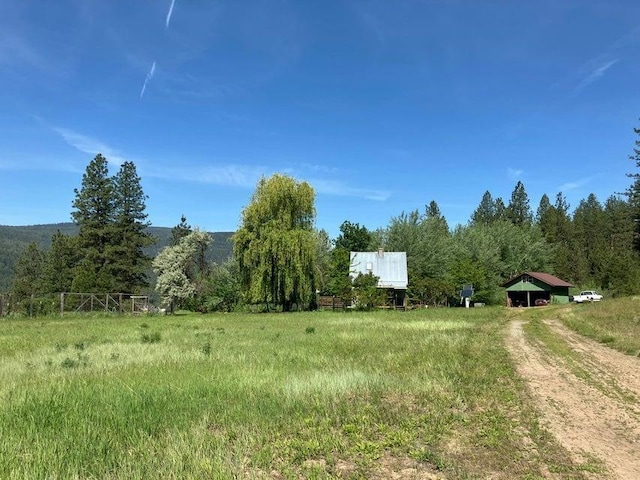 3434G Rockcut Rd, Kettle Falls, WA 99141 - view of yard featuring a view of rural / pastoral area and a forest view