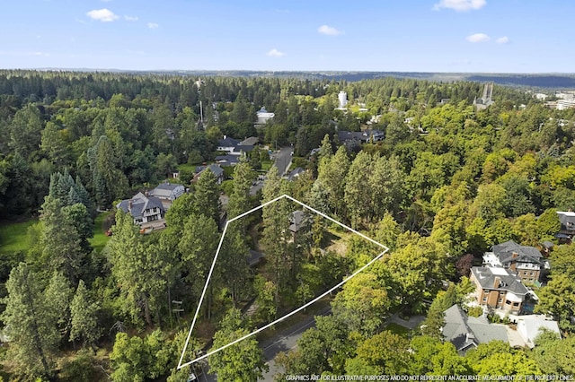 540 E Rockwood Blvd, Spokane, WA 99202 - birds eye view of property with a view of trees