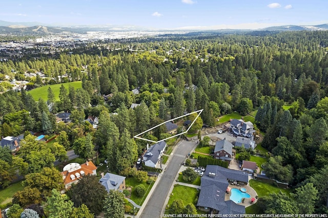 540 E Rockwood Blvd, Spokane, WA 99202 - birds eye view of property with a view of trees
