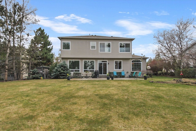 4357 S Greystone Ln, Spokane, WA 99203 - rear view of house featuring a patio and a lawn
