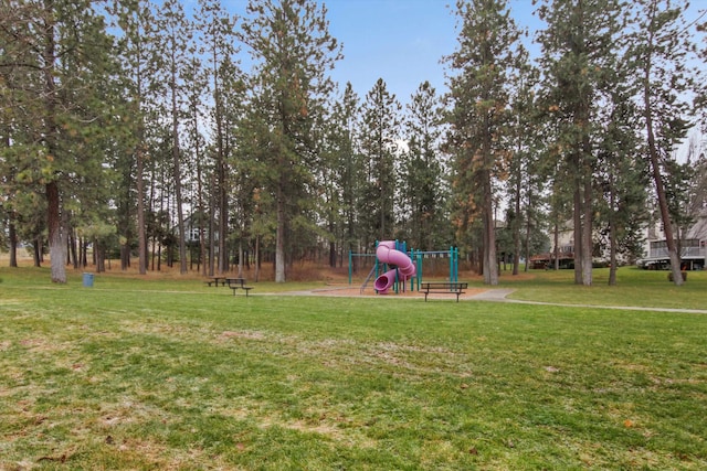 4357 S Greystone Ln, Spokane, WA 99203 - exterior space with a lawn and playground community