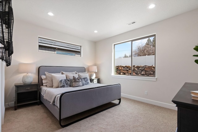 13310 N Starling Ln, Spokane, WA 99208 - carpeted bedroom featuring visible vents, baseboards, and recessed lighting