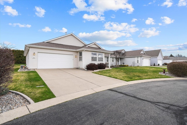 2603 S Sunnybrook Ln, Spokane, WA 99037 - ranch-style home with an attached garage, driveway, and a front yard