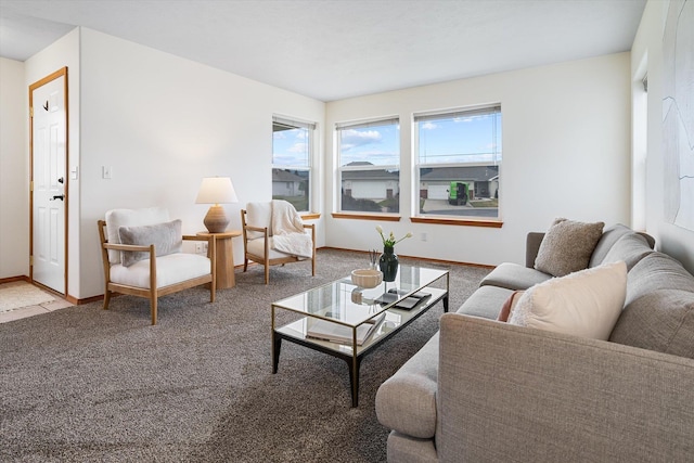 2603 S Sunnybrook Ln, Spokane, WA 99037 - carpeted living room with baseboards