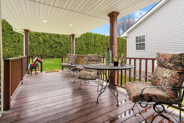 2603 S Sunnybrook Ln, Spokane, WA 99037 - deck with outdoor dining space