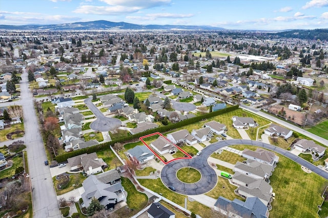 2603 S Sunnybrook Ln, Spokane, WA 99037 - view of property location featuring property boundaries highlighted, mountains, and nearby suburban area
