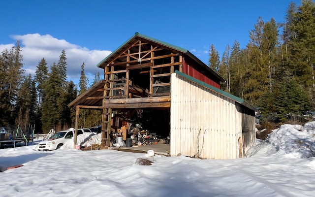 2467 Widow Rd Unit D, Colville, WA 99114 - snow covered structure with an outbuilding