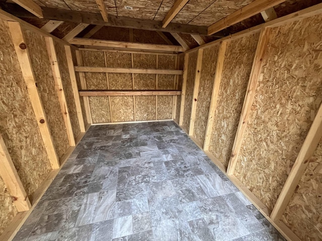 view of storage area