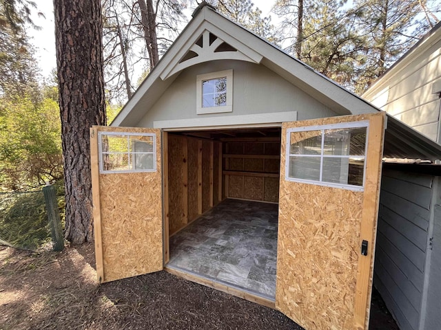 view of outbuilding with an outdoor structure