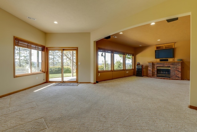 6519 W Kitsap Dr, Spokane, WA 99208 - unfurnished living room featuring recessed lighting, carpet flooring, and baseboards