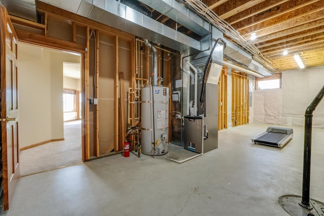 6519 W Kitsap Dr, Spokane, WA 99208 - below grade area featuring heating unit and gas water heater