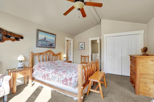 6610 S Springview St, Spokane, WA 99224 - bedroom with carpet, a closet, and ceiling fan