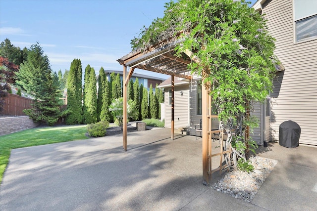 6610 S Springview St, Spokane, WA 99224 - view of patio / terrace with a pergola