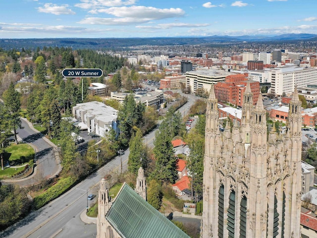 bird's eye view featuring a view of city
