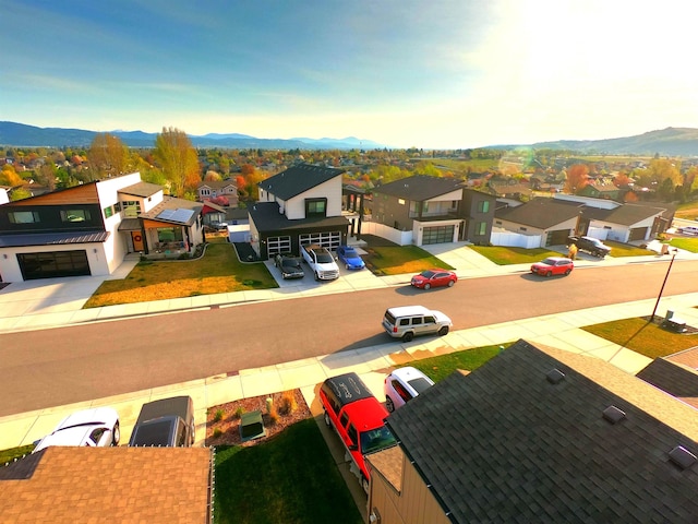 1217 S Greenacres Rd, Greenacres, WA 99016 - aerial perspective of suburban area featuring a mountain backdrop