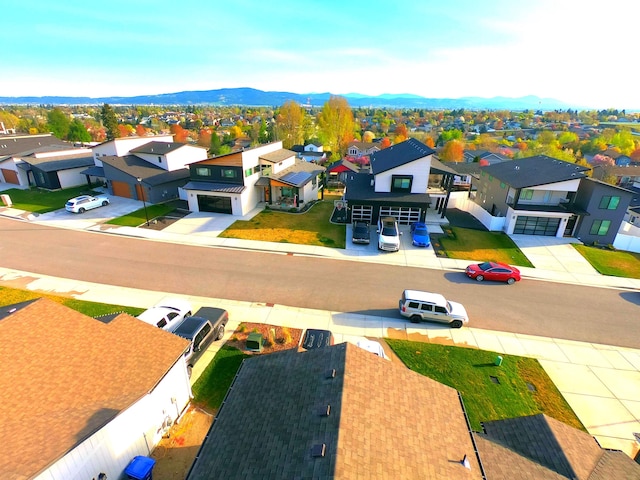 1217 S Greenacres Rd, Greenacres, WA 99016 - aerial view of residential area featuring a mountain backdrop