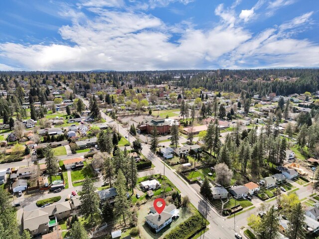 bird's eye view featuring a residential view