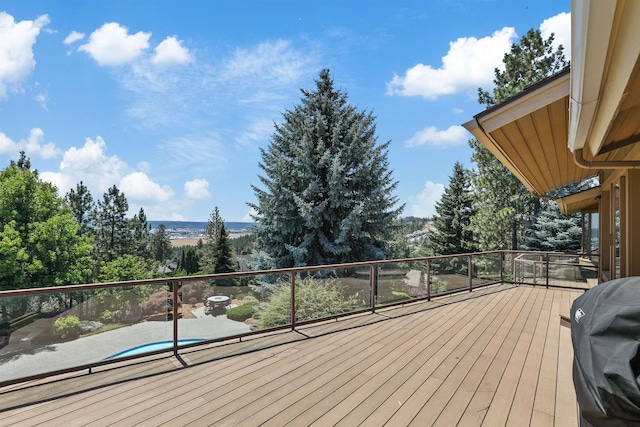 7816 E Gunning Ln, Spokane, WA 99212 - wooden deck featuring area for grilling