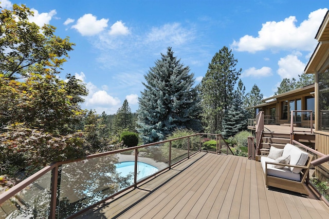 7816 E Gunning Ln, Spokane, WA 99212 - deck with stairway