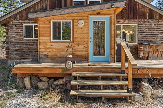 4167 Grouse Creek Rd, Loon Lake, WA 99148 - view of exterior entry featuring board and batten siding