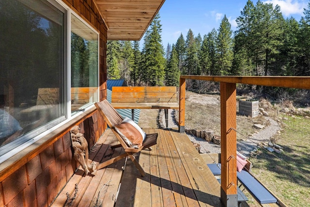 4167 Grouse Creek Rd, Loon Lake, WA 99148 - view of wooden terrace