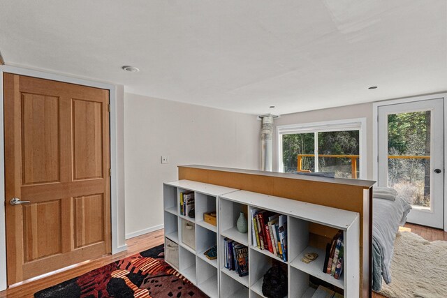 4167 Grouse Creek Rd, Loon Lake, WA 99148 - interior space with baseboards and wood finished floors