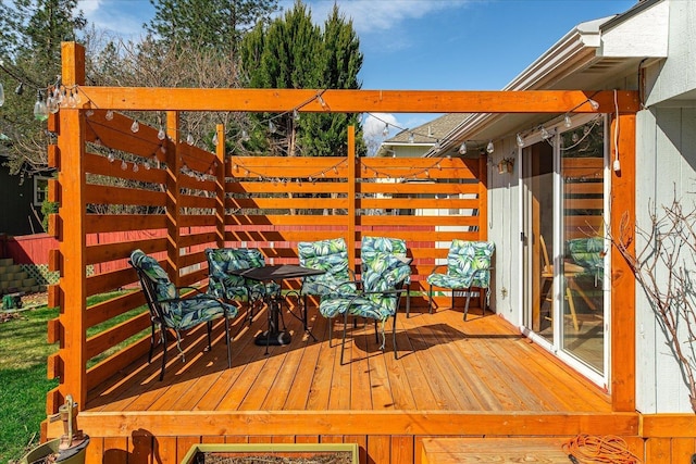 5905 W Excell Ave, Spokane, WA 99208 - view of wooden deck
