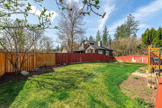 5905 W Excell Ave, Spokane, WA 99208 - view of yard featuring a fenced backyard