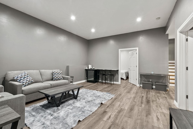 12808 N N Park St, Newman Lake, WA 99025 - bedroom with dark wood-type flooring and recessed lighting