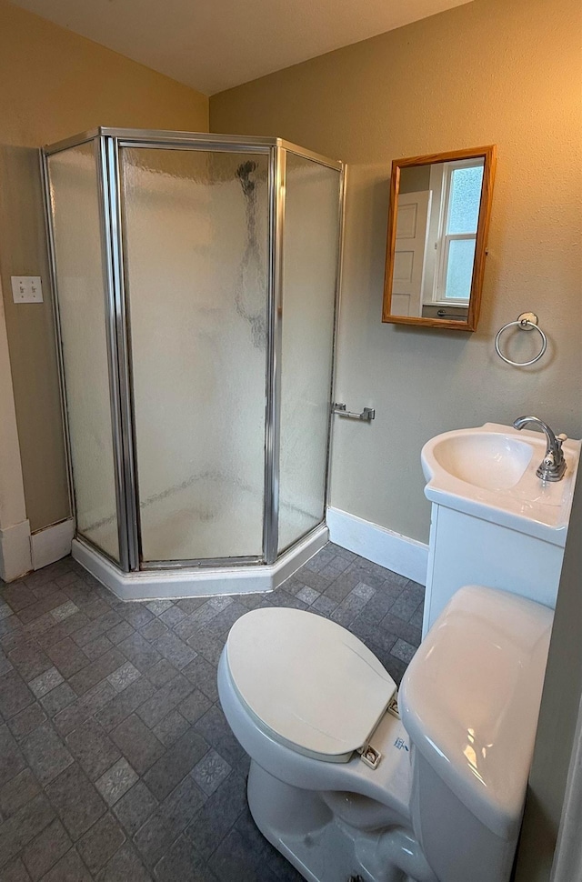 723 W Montgomery Ave, Spokane, WA 99205 - bathroom with a shower stall and vanity