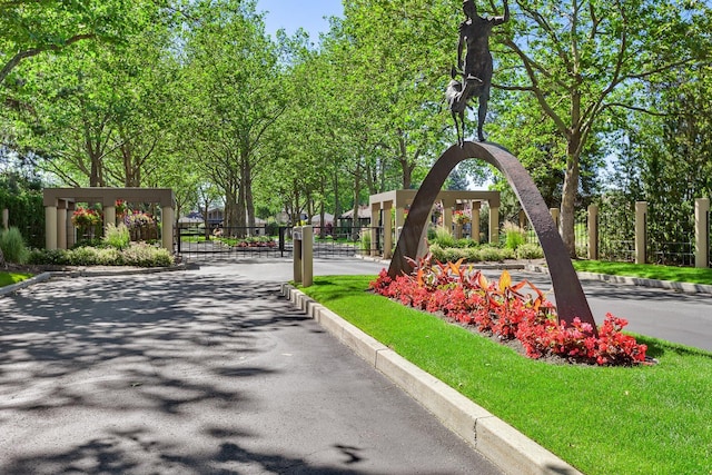 view of community featuring a gate