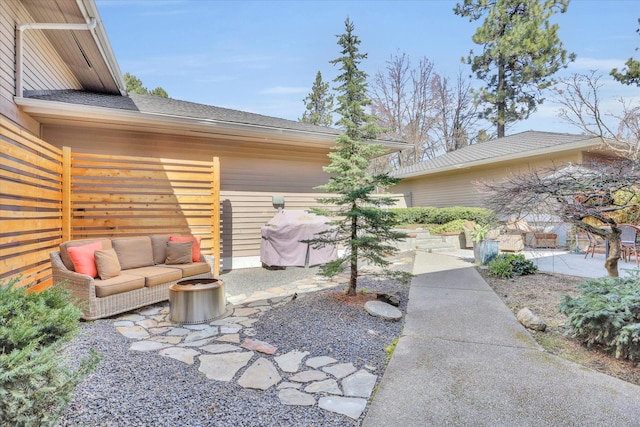 view of patio / terrace featuring area for grilling