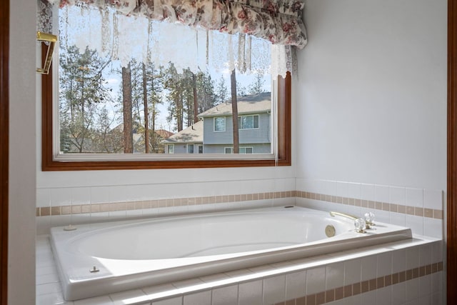 full bathroom featuring a bath