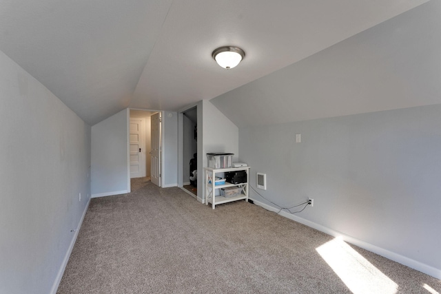 1303 E Rich Ave, Spokane, WA 99207 - bonus room featuring vaulted ceiling, carpet, visible vents, and baseboards