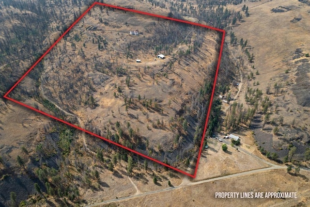 31725 N Hawk Creek Rd, Davenport, WA 99122 - birds eye view of property featuring a rural view