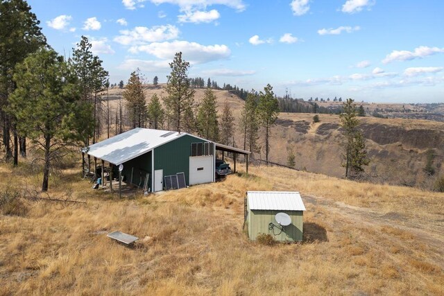 31725 N Hawk Creek Rd, Davenport, WA 99122 - birds eye view of property featuring a rural view