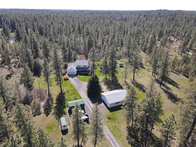6901 W Depot Springs Rd, Cheney, WA 99004 - aerial view featuring a forest view