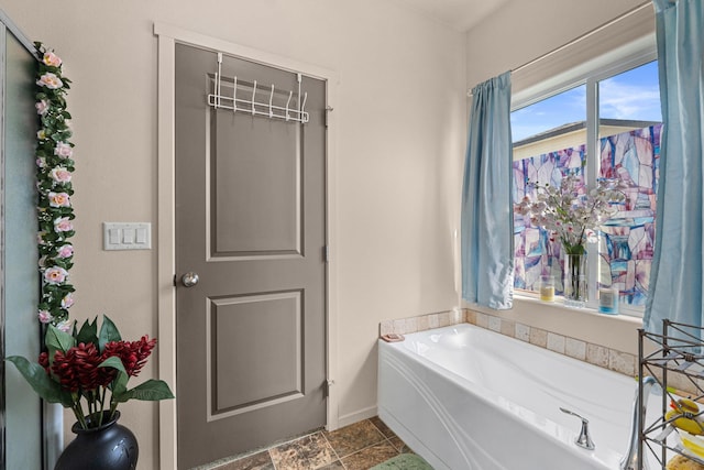 12827 W 3rd Ave, Airway Heights, WA 99001 - full bathroom with a bath and stone finish floors