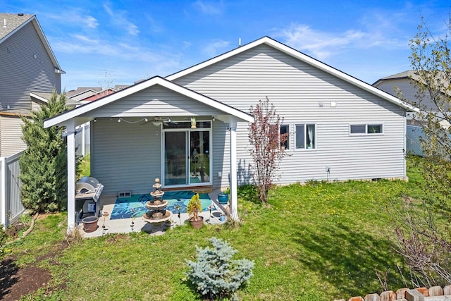 12827 W 3rd Ave, Airway Heights, WA 99001 - back of property featuring ceiling fan and a patio