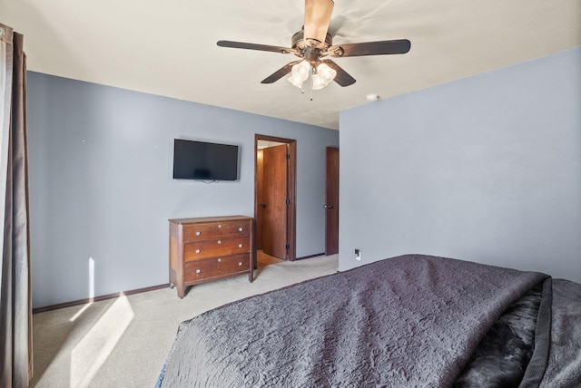 112 S Holiday Rd, Spokane Valley, WA 99016 - bedroom featuring a ceiling fan and light colored carpet