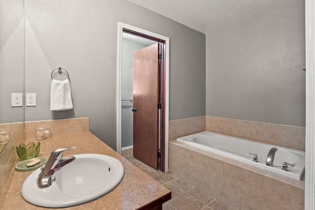112 S Holiday Rd, Spokane Valley, WA 99016 - full bath with a bath, tile patterned flooring, and vanity
