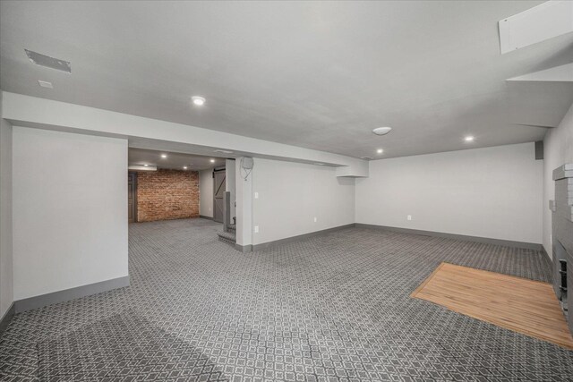 530 E 11th Ave, Spokane, WA 99202 - finished below grade area with carpet floors, recessed lighting, and baseboards