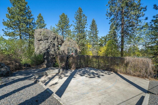 530 E 11th Ave, Spokane, WA 99202 - view of patio / terrace featuring basketball hoop