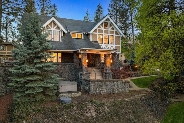 530 E 11th Ave, Spokane, WA 99202 - view of front of home with roof with shingles and stone siding